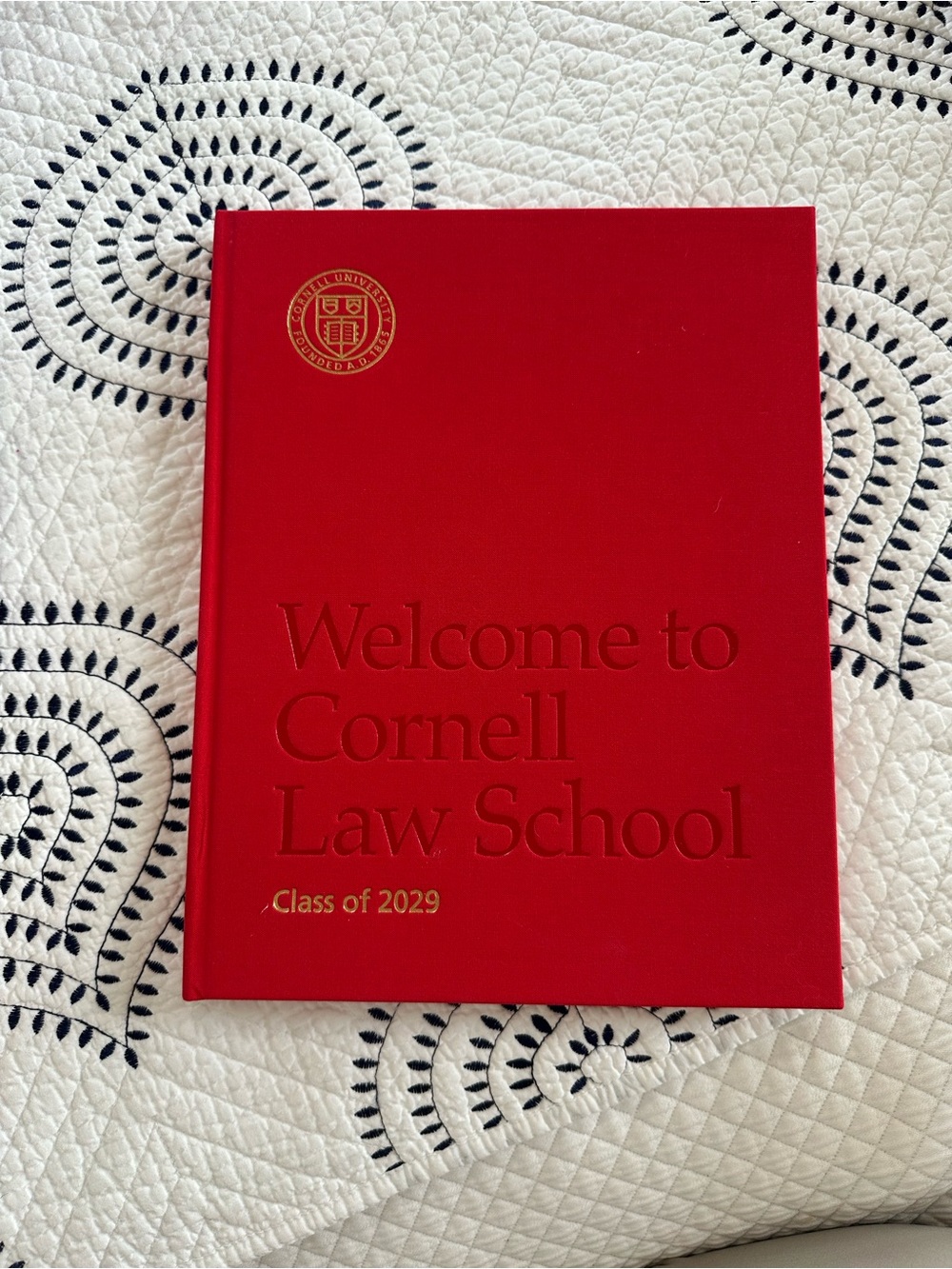 Cornell Law ‘29 box book + pennant